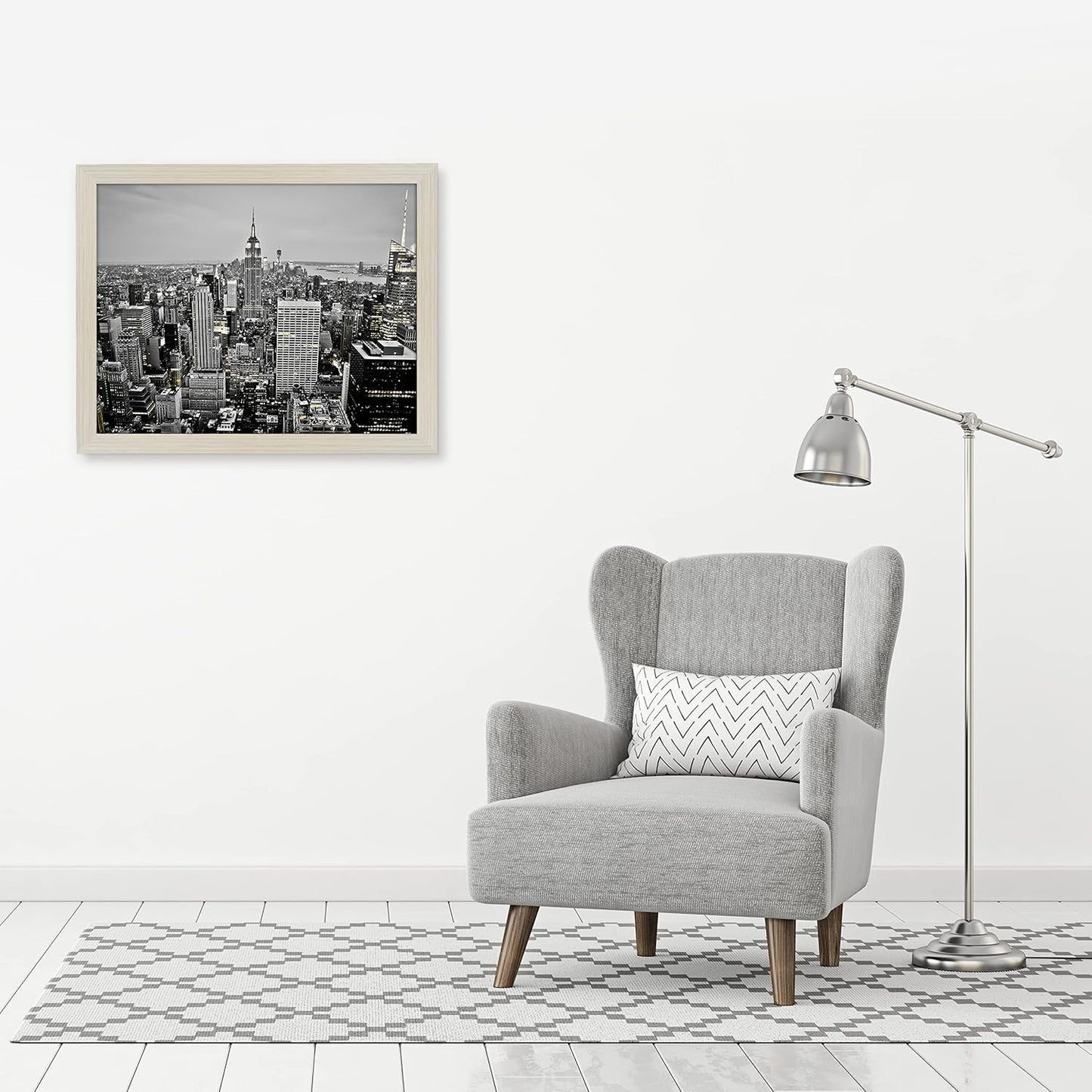 Americanflat 16x20 Picture Frame with Polished Plexiglass - Black Picture Frame - Wide Photo Frames Made of Engineered Wood for Vertical or Horizontal Wall Display - Epic Collection - Black - Colors B