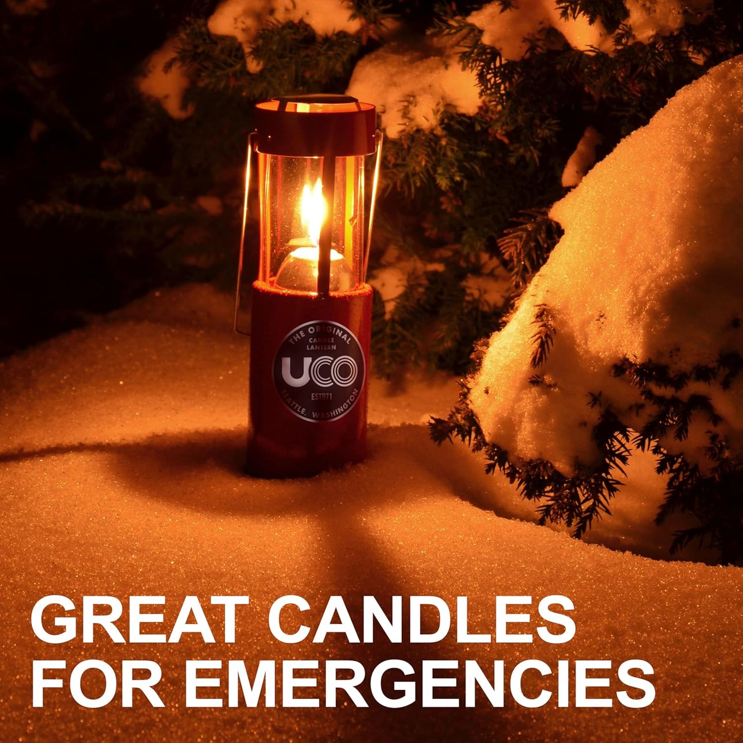 Candles for UCO Candle Lanterns, Long-Burning Candles for Outdoor, Camping, Prepping Supplies and Emergency Preparedness