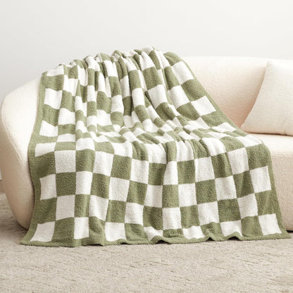 EXQ Home Fleece Throw Blanket for Couch or Bed - 3D Imitation Turtle Shell Jacquard Decorative Blankets - Cozy Soft Lightweight Fuzzy Flannel Blanket Suitable for All Seasons(50"×60",Beige)