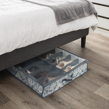 Laura Ashley Medium Storage Box | Dimensions: 11"x 12"x 6 | Foldable | Closet Organization | Storage | Parterre