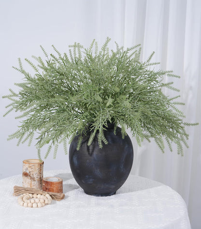 HyeFlora 5PCS Artificial Eucalyptus Leaves Stem Plants for Spring Decor, 32.7 inch Fake Leaves Greenery Branches Green Shrubs Silk Faux Foliage DIY Stems for Festival Home Kitchen Farmhouse(Green)