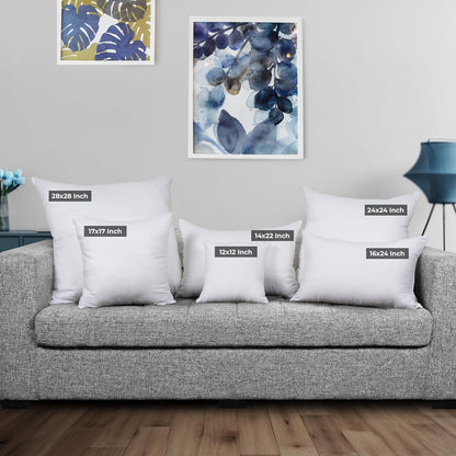 Utopia Bedding 18x18 Pillow Inserts, Set of 2, White – Indoor Decorative Throw Pillows for Bed, Sofa & Couch – Soft, Supportive & Fluffy Cushion Inserts