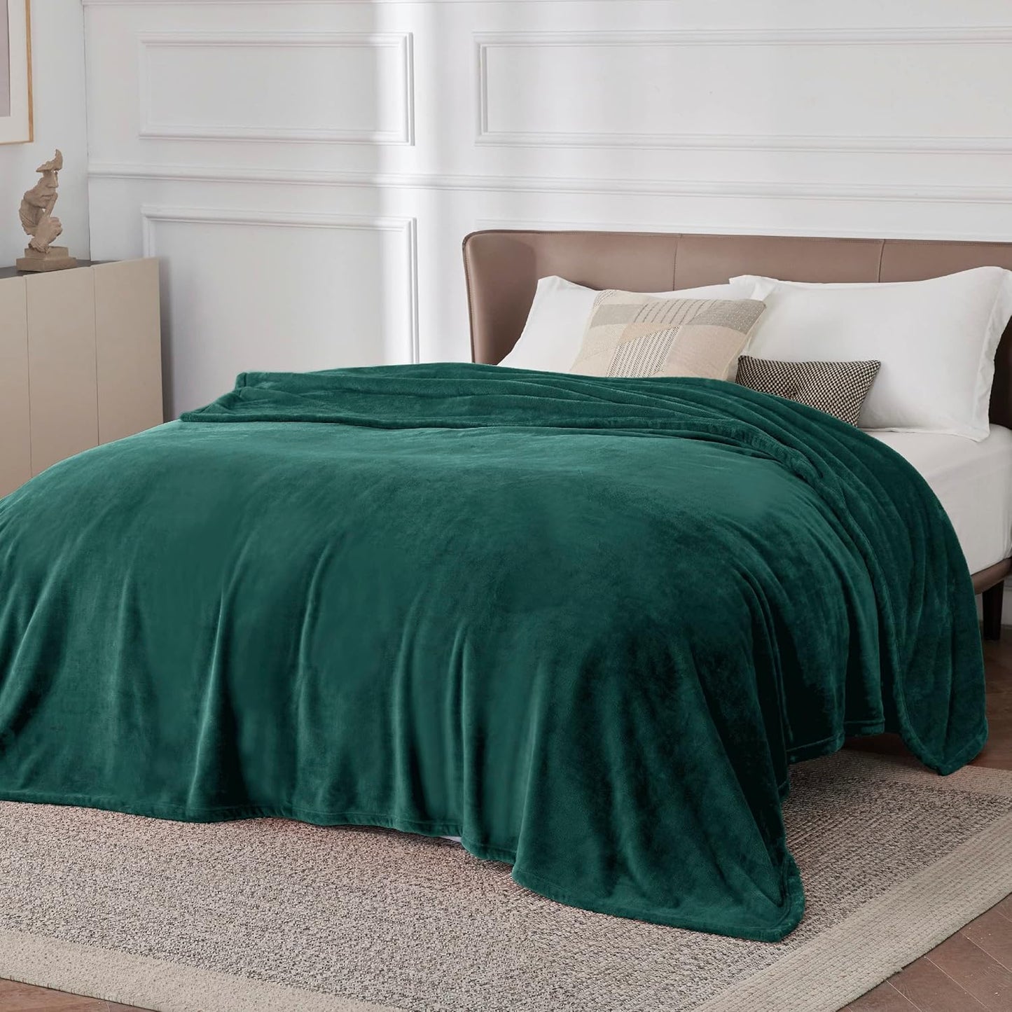 Bedsure GentleSoft Fleece Throw Blanket for Couch Grey - Lightweight Plush Fuzzy Cozy Soft Blankets and Throws for Sofa, Couch, Travel, Camping, 50x60 inches - Colors B