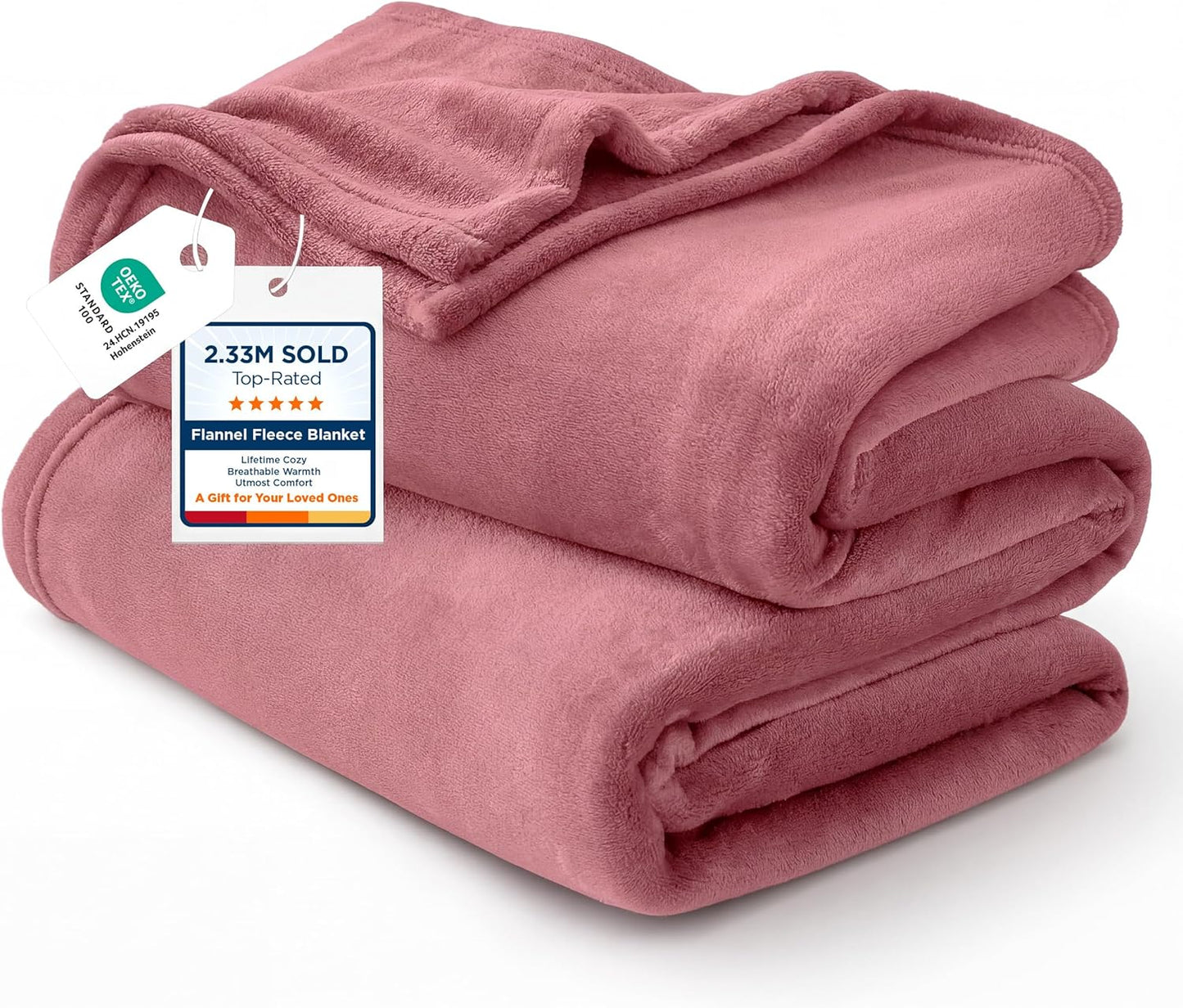 Bedsure GentleSoft Fleece Throw Blanket for Couch Grey - Lightweight Plush Fuzzy Cozy Soft Blankets and Throws for Sofa, Couch, Travel, Camping, 50x60 inches - Colors B