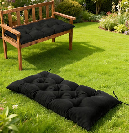 Waterproof & Sun-Resistant Outdoor Bench Cushion - Universal Fit for Patio Chairs, Swing Seats.Lounger Seat Cushions Outdoor Loveseat Bench Seat Pads (Navy,39.4 X 19.7 Inch)
