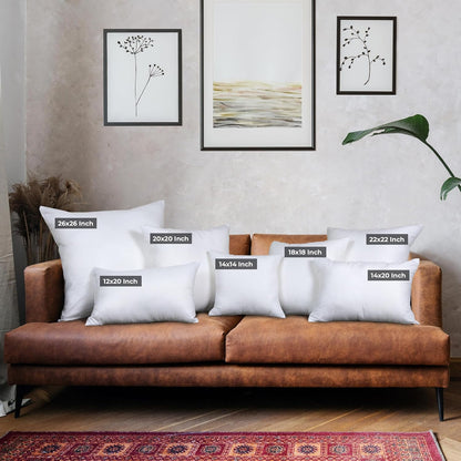 Utopia Bedding Throw Pillows (Set of 4, White) – 16 x 16 Inches Down Alternative Pillows for Bed, Sofa, and Couch - Fluffy Decorative Stuffer Pillow for Indoors & Outdoors