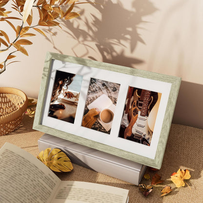 Vittanly 11x14 Collage Picture Frame, Displays 5Pcs 4x6 Pictures with Mat or 1Pcs 11x14 without Mat for Wall Mounting, Picture Frames Collage Wall Decor in Black, 1 Pack