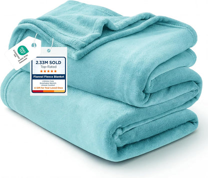 Bedsure GentleSoft Fleece Throw Blanket for Couch Grey - Lightweight Plush Fuzzy Cozy Soft Blankets and Throws for Sofa, Couch, Travel, Camping, 50x60 inches - Colors A