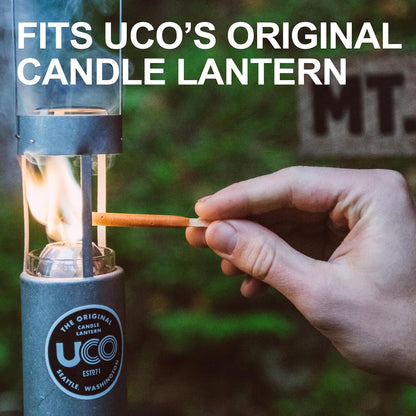 Candles for UCO Candle Lanterns, Long-Burning Candles for Outdoor, Camping, Prepping Supplies and Emergency Preparedness