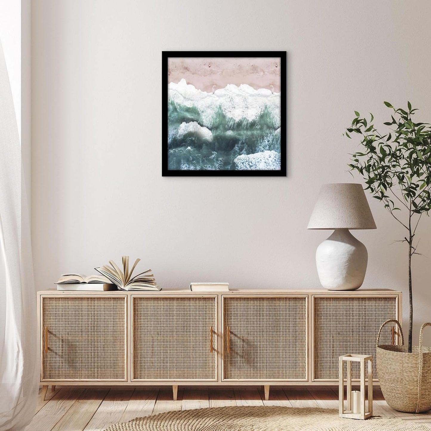 Americanflat 16x20 Picture Frame with Polished Plexiglass - Black Picture Frame - Wide Photo Frames Made of Engineered Wood for Vertical or Horizontal Wall Display - Epic Collection - Black - Colors C