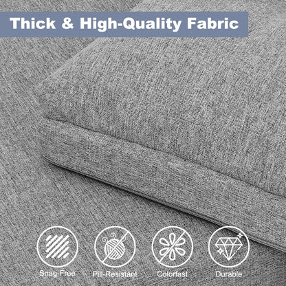 baibu 40 Inch Dual-Layer Patent Design Memory Foam Bench Cushion, Non-Slip Indoor Bench Cushion Standard Size Foam Pad with Machine Washable Cover (Dark Grey, 40x16x3in)