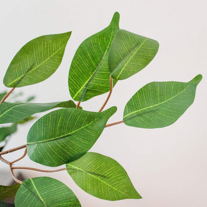 Nearly Natural 4ft Triple Trunk Ficus Silk Tree with Natural Wood Trunks and Dense Foliage, Mid-Size Faux Floor Plant for Home and Office