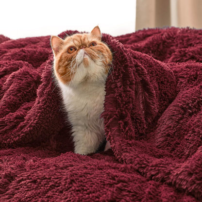 Bedsure GentleSoft Fluffy Fuzzy Faux Fur Throw Blanket for Couch, Soft Sherpa Fleece Cozy Gifts for Women, Plush Bed Blanket Room Decor for Men, Thick Warm Minky Teen Gifts Winter Bedding