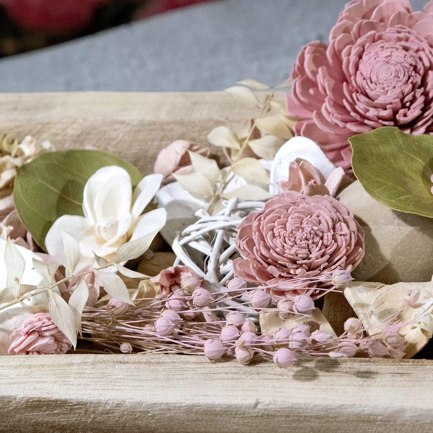 ANDALUCA Maison Box Fragrance Potpourri Decorative Vase & Bowl Filler Home Décor (Coconut Sandalwood)