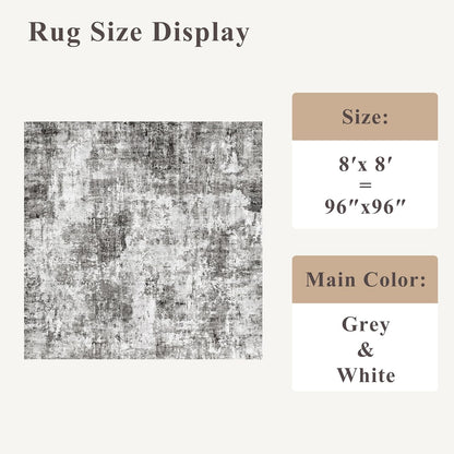 2x3 Washable Non-Slip Area Rug - Soft Low Pile Throw Rug for Kitchen Entryway Bedroom - Modern Indoor Door Mat with Rubber Backing (Beige Grey) - Colors B