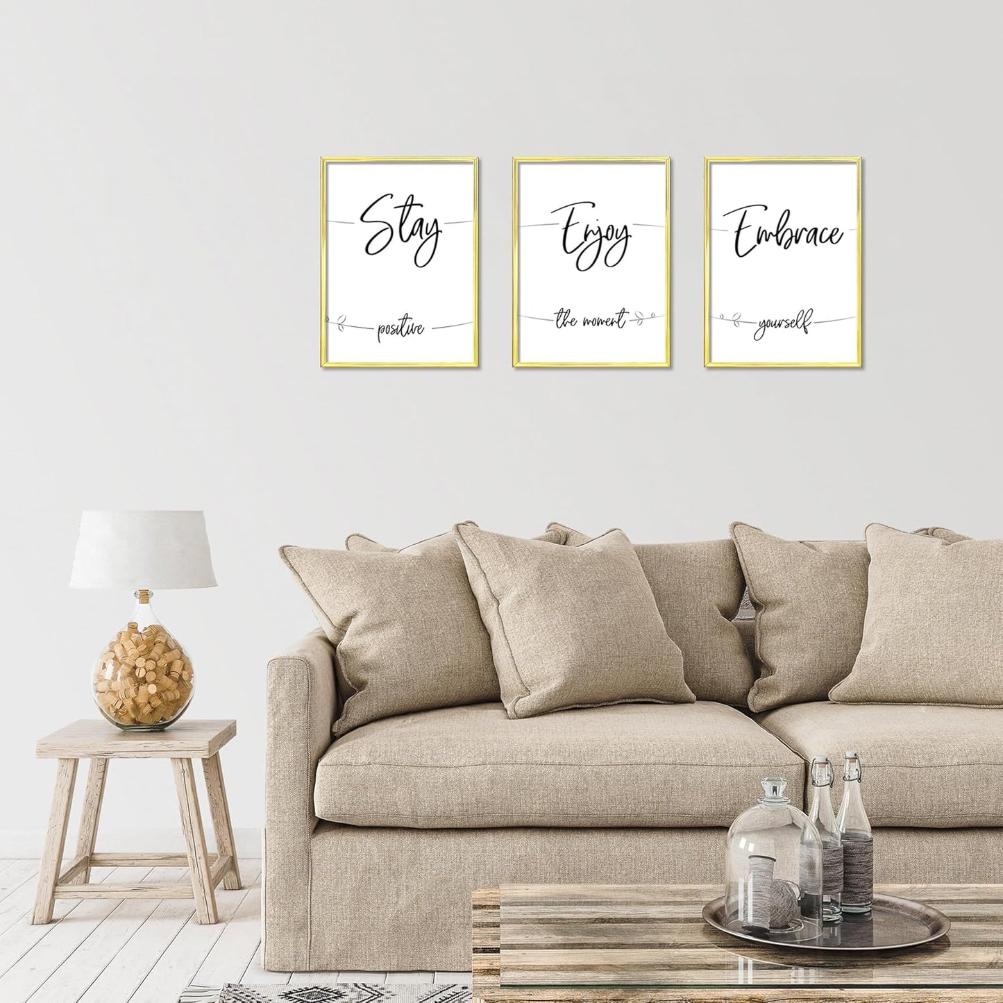 ELSKER&HOME 22.375 x 34 Poster Frame 3 Pack, Black Picture Frame for Horizontal or Vertical Wall Mounting, Sturdy and Scratch-proof