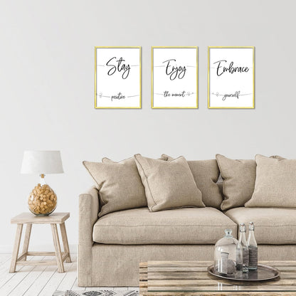 ELSKER&HOME 22.375 x 34 Poster Frame 3 Pack, Black Picture Frame for Horizontal or Vertical Wall Mounting, Sturdy and Scratch-proof