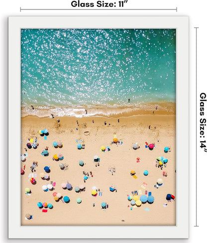 Americanflat 12x18 Poster Frame with Shatter-Resistant Glass - Signature Collection - Gallery-Style Frames Made of Engineered Wood - Photo Frame for Wall Display - Black - Colors B