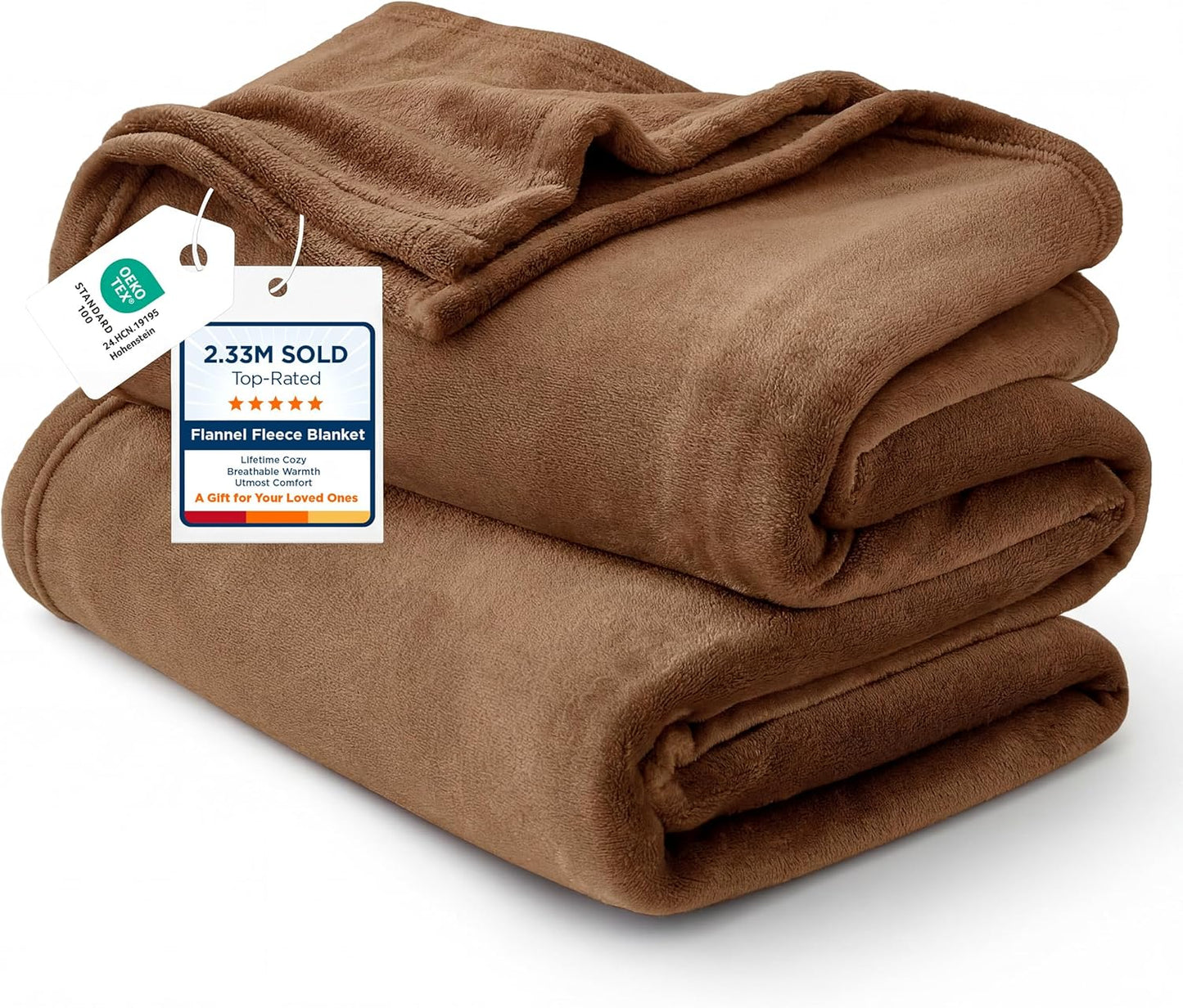 Bedsure GentleSoft Fleece Throw Blanket for Couch Grey - Lightweight Plush Fuzzy Cozy Soft Blankets and Throws for Sofa, Couch, Travel, Camping, 50x60 inches - Colors A