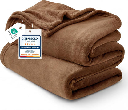 Bedsure GentleSoft Fleece Throw Blanket for Couch Grey - Lightweight Plush Fuzzy Cozy Soft Blankets and Throws for Sofa, Couch, Travel, Camping, 50x60 inches - Colors A