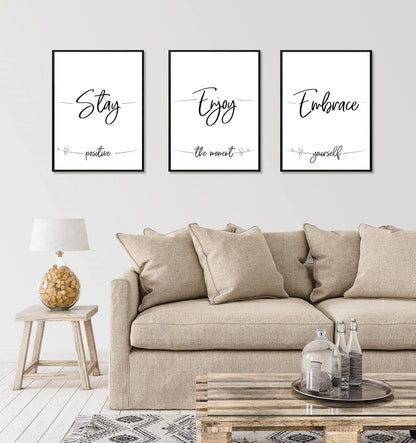 ELSKER&HOME 22.375 x 34 Poster Frame 3 Pack, Black Picture Frame for Horizontal or Vertical Wall Mounting, Sturdy and Scratch-proof
