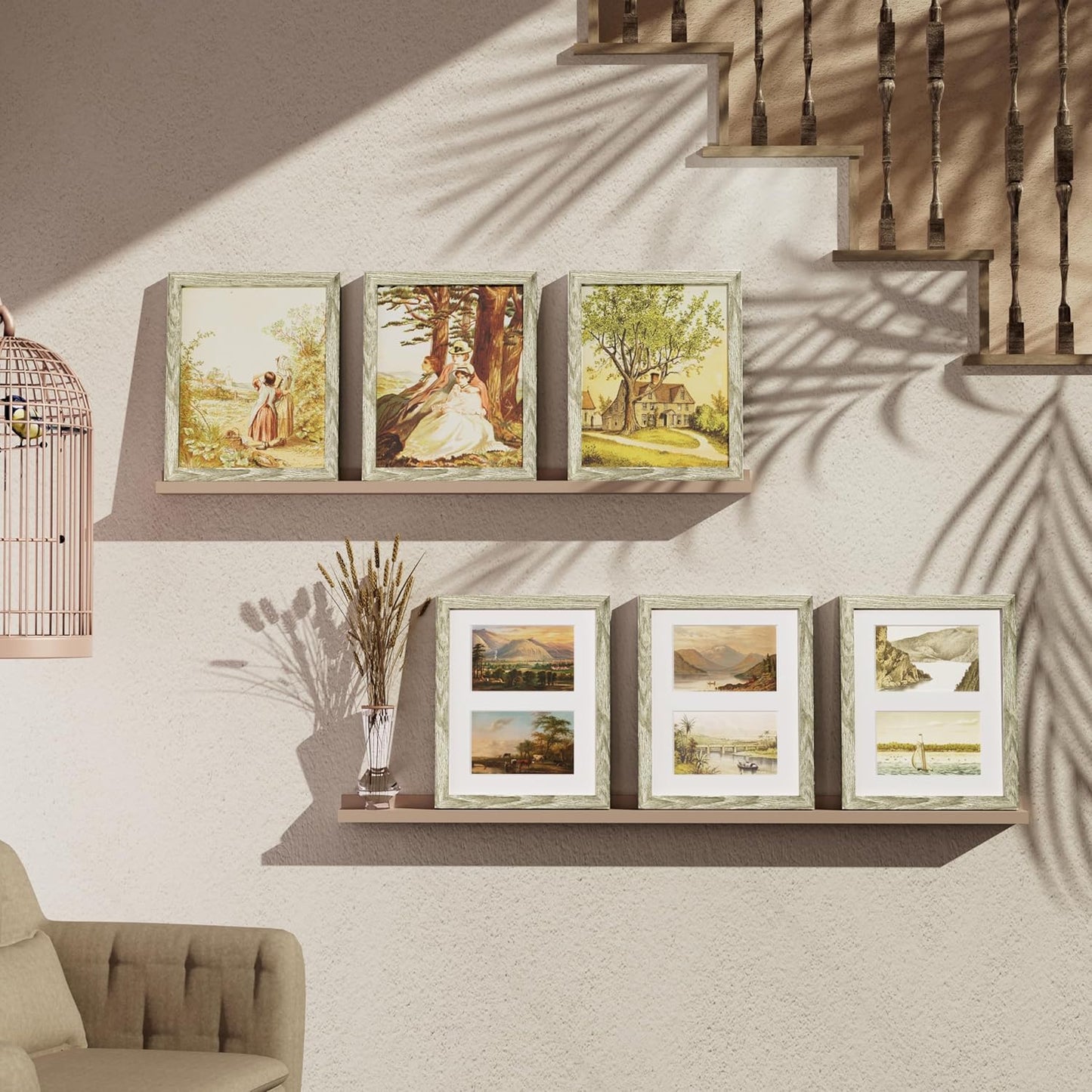 Vittanly 11x14 Collage Picture Frame, Displays 5Pcs 4x6 Pictures with Mat or 1Pcs 11x14 without Mat for Wall Mounting, Picture Frames Collage Wall Decor in Black, 1 Pack