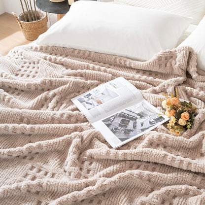 50x70 Inch Rust Throw Blanket - Soft & Fluffy Fleece, Cute & Aesthetic, Perfect for Sofa, Couch, Chair, Bed, Living Room & Bedroom, All-Season Use, Plush & Cozy Decorative Blanket