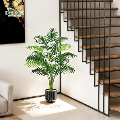 Der Rose 44" Fake Palm Tree Artificial Tree Faux Plant for Indoor and Outdoor Home Office Living Room Porch and Balcony Decor