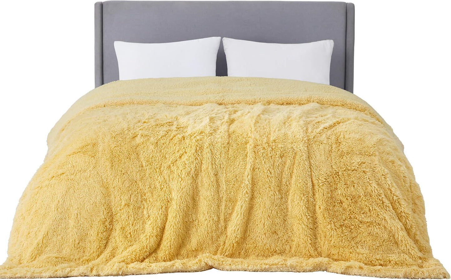 Bedsure GentleSoft Fluffy Fuzzy Faux Fur Throw Blanket for Couch, Soft Sherpa Fleece Cozy Gifts for Women, Plush Bed Blanket Room Decor for Men, Thick Warm Minky Teen Gifts Winter Bedding