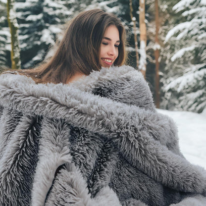 Bedsure GentleSoft Fluffy Fuzzy Faux Fur Throw Blanket for Couch, Soft Sherpa Fleece Cozy Gifts for Women, Plush Bed Blanket Room Decor for Men, Thick Warm Minky Teen Gifts Winter Bedding