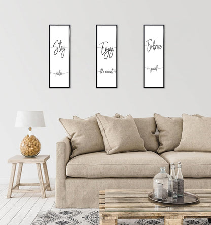 ELSKER&HOME 22.375 x 34 Poster Frame 3 Pack, Black Picture Frame for Horizontal or Vertical Wall Mounting, Sturdy and Scratch-proof