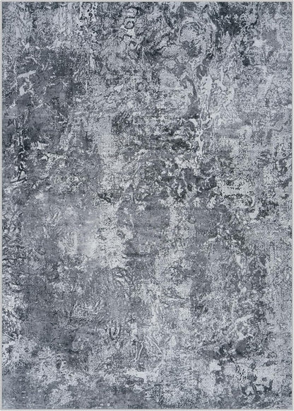 8x10 Area Rugs for Living Room Rug Washable: Abstract Large Rug for Dining Room Bedroom Carpet Non Slip 8 by 10 Indoor Modern Nursery Home Office Blue Grey