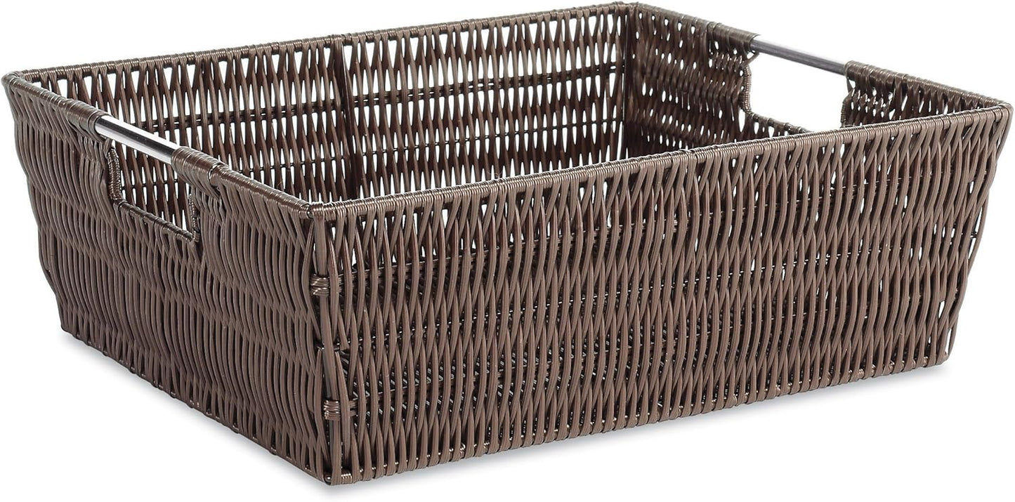 Whitmor Rattique Small Shelf Tote (6500-2712-JAVA)