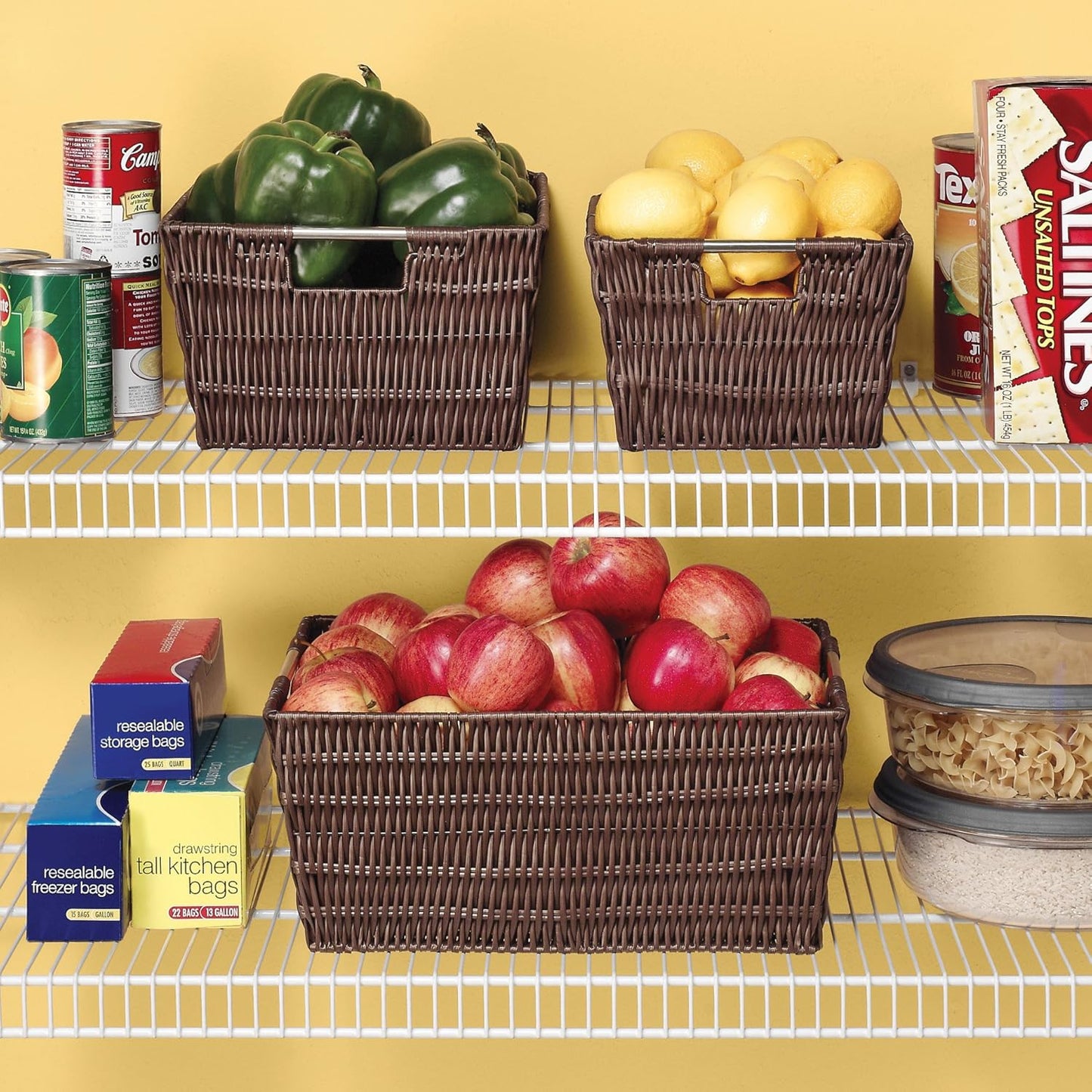 Whitmor Rattique Small Shelf Tote (6500-2712-JAVA)