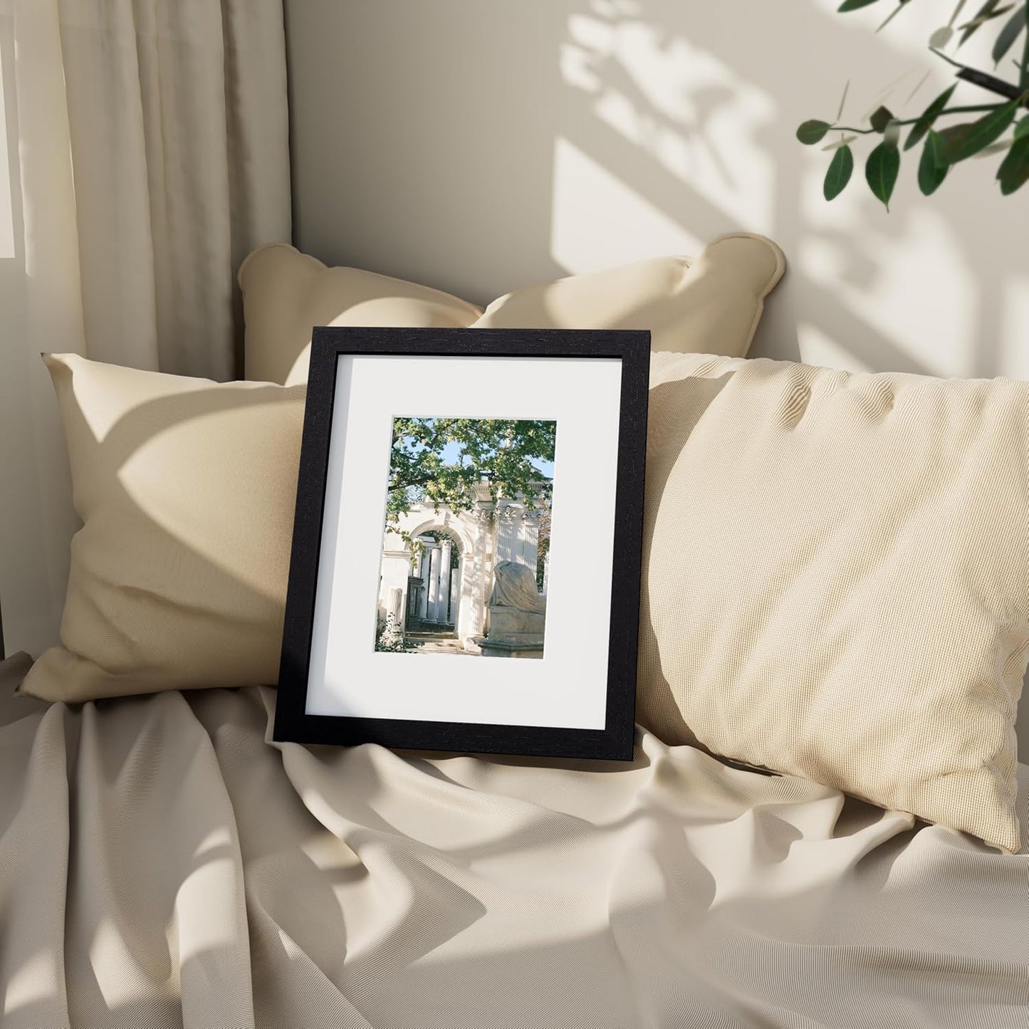 Vittanly 11x14 Picture Frame, Display Pictures 8x10 with Mat or 11x14 without Mat, Photo Frame for Wall Mounting, Black, 1 Pack - Colors A