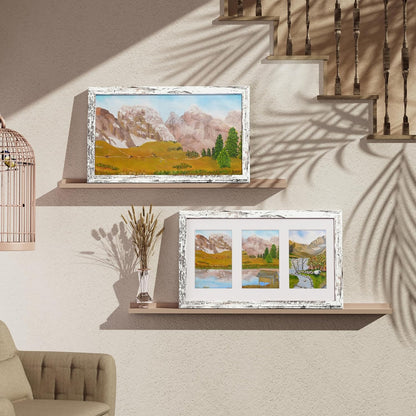 Vittanly 11x14 Collage Picture Frame, Displays 5Pcs 4x6 Pictures with Mat or 1Pcs 11x14 without Mat for Wall Mounting, Picture Frames Collage Wall Decor in Black, 1 Pack
