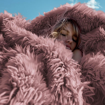 Bedsure GentleSoft Fluffy Fuzzy Faux Fur Throw Blanket for Couch, Soft Sherpa Fleece Cozy Gifts for Women, Plush Bed Blanket Room Decor for Men, Thick Warm Minky Teen Gifts Winter Bedding