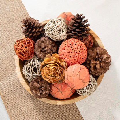 ANDALUCA Natural Tones Vase & Bowl Filler Decorative Balls (Natural Orbs)