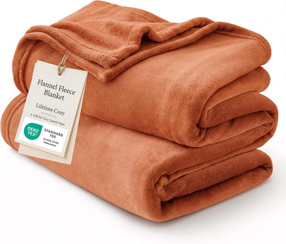 Bedsure GentleSoft Fleece Throw Blanket for Couch Grey - Lightweight Plush Fuzzy Cozy Soft Blankets and Throws for Sofa, Couch, Travel, Camping, 50x60 inches - Colors B