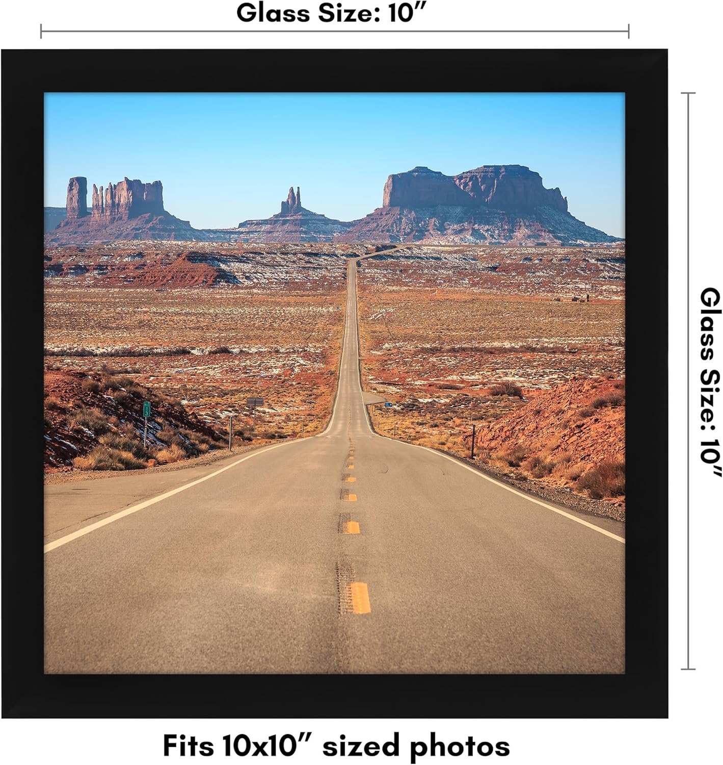 Americanflat 12x18 Poster Frame with Shatter-Resistant Glass - Signature Collection - Gallery-Style Frames Made of Engineered Wood - Photo Frame for Wall Display - Black - Colors A