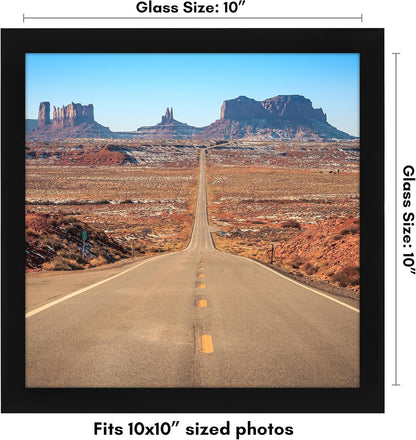 Americanflat 12x18 Poster Frame with Shatter-Resistant Glass - Signature Collection - Gallery-Style Frames Made of Engineered Wood - Photo Frame for Wall Display - Black - Colors A
