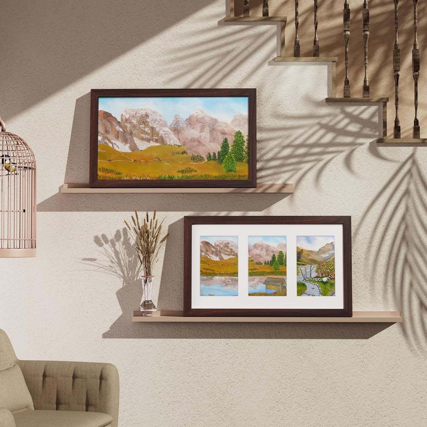 Vittanly 11x14 Collage Picture Frame, Displays 5Pcs 4x6 Pictures with Mat or 1Pcs 11x14 without Mat for Wall Mounting, Picture Frames Collage Wall Decor in Black, 1 Pack
