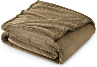 Bedsure GentleSoft Fleece Throw Blanket for Couch Grey - Lightweight Plush Fuzzy Cozy Soft Blankets and Throws for Sofa, Couch, Travel, Camping, 50x60 inches - Colors B