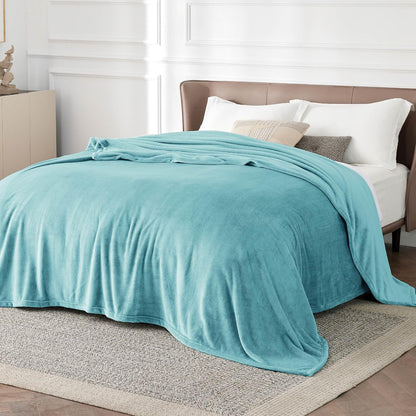 Bedsure GentleSoft Fleece Throw Blanket for Couch Grey - Lightweight Plush Fuzzy Cozy Soft Blankets and Throws for Sofa, Couch, Travel, Camping, 50x60 inches - Colors A