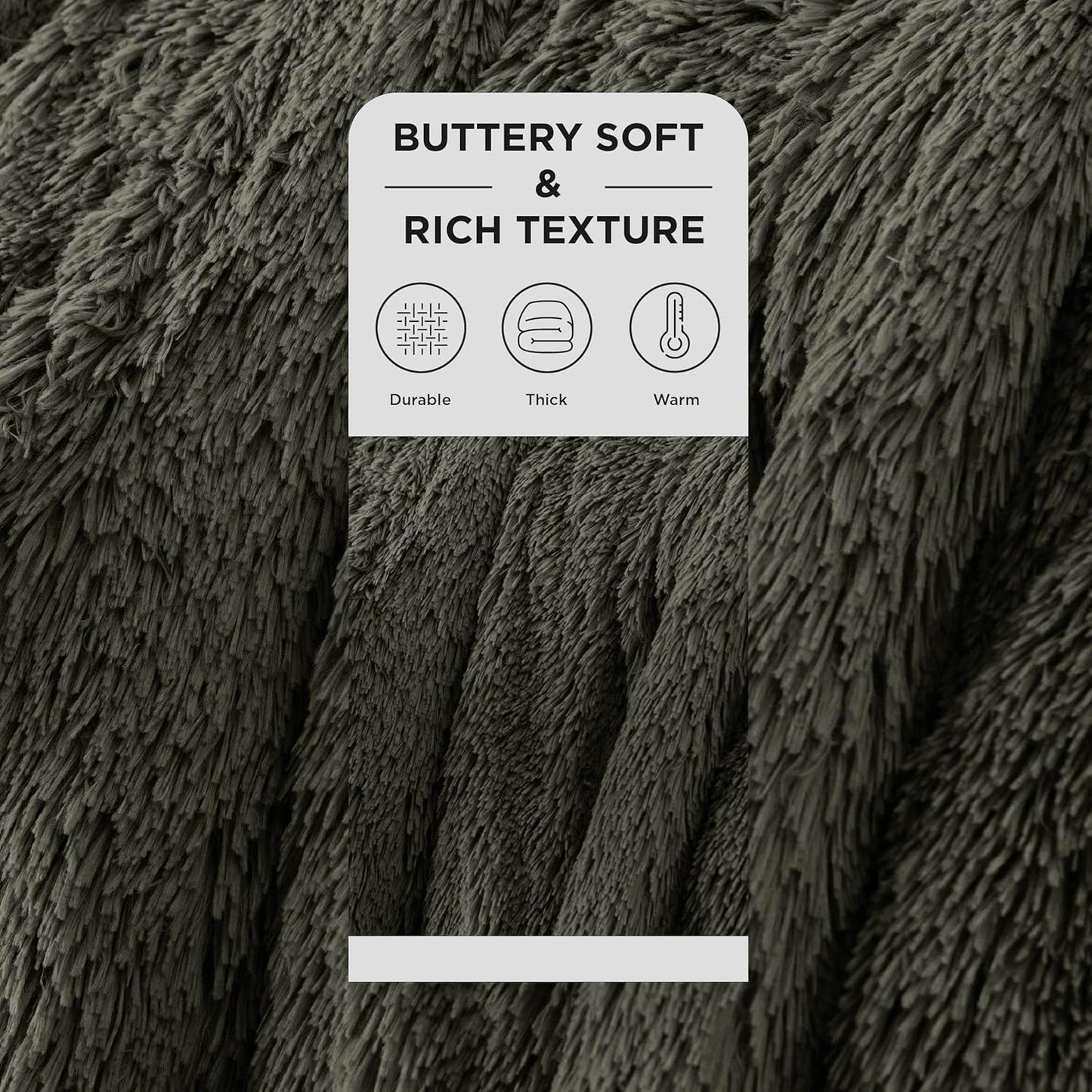 Bedsure GentleSoft Fluffy Fuzzy Faux Fur Throw Blanket for Couch, Soft Sherpa Fleece Cozy Gifts for Women, Plush Bed Blanket Room Decor for Men, Thick Warm Minky Teen Gifts Winter Bedding