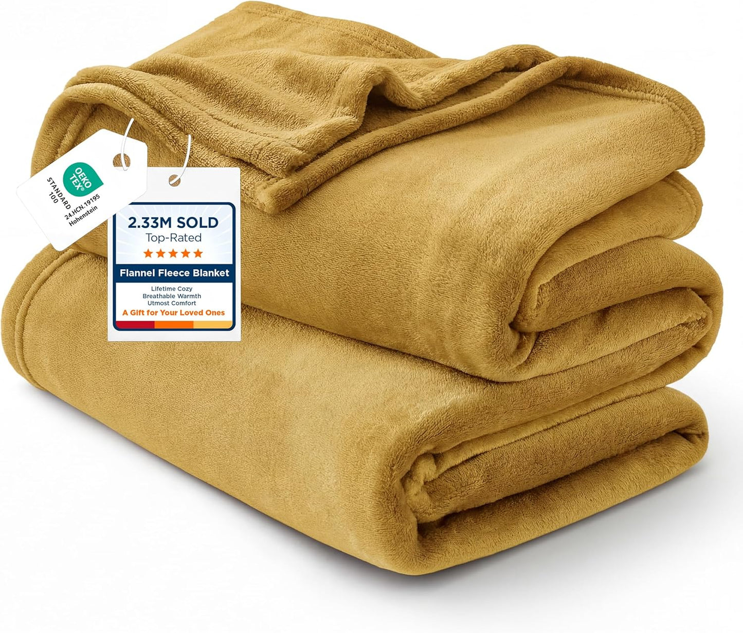 Bedsure GentleSoft Fleece Throw Blanket for Couch Grey - Lightweight Plush Fuzzy Cozy Soft Blankets and Throws for Sofa, Couch, Travel, Camping, 50x60 inches - Colors B