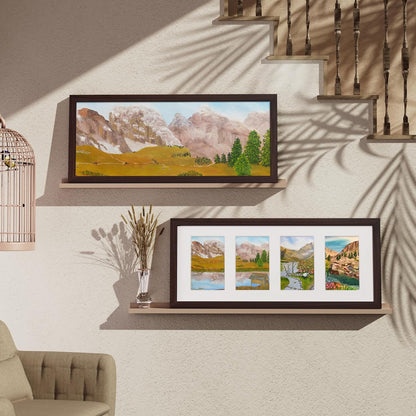Vittanly 11x14 Collage Picture Frame, Displays 5Pcs 4x6 Pictures with Mat or 1Pcs 11x14 without Mat for Wall Mounting, Picture Frames Collage Wall Decor in Black, 1 Pack