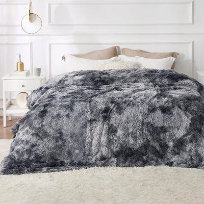 Bedsure GentleSoft Fluffy Fuzzy Faux Fur Throw Blanket for Couch, Soft Sherpa Fleece Cozy Gifts for Women, Plush Bed Blanket Room Decor for Men, Thick Warm Minky Teen Gifts Winter Bedding