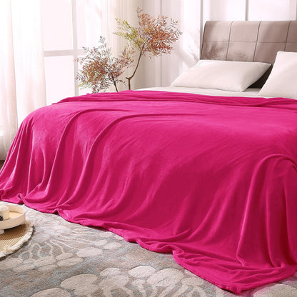 BEDELITE Fleece Blanket Black Throw Blankets for Couch & Bed, Luxury Plush Cozy Fuzzy Blanket 50x60 inches, Super Soft Warm Lightweight Throw Blanket for Travel Camping - Colors A
