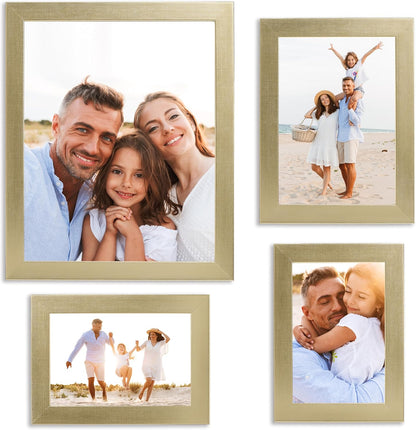 Sheffield Home 9 Piece Gallery Wall Frame Set, 11x14 in. matted to 8x10 in. (Matte Black)